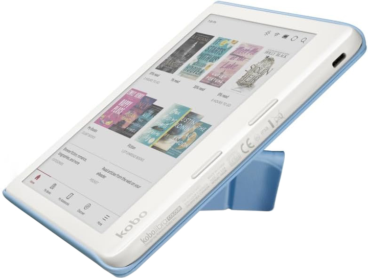 Чохол на читач електронних книг Kobo Libra Colour SleepCover Dusk Blue (N428-AC-BL-E-PU) - зображення 4
