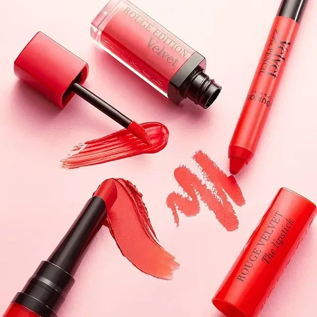 Помада Карандаш Для Губ Bourjois Paris Velvet The Pencil Lipstick 07 Rouge Es Carmin 1.8 Г - изображение 5