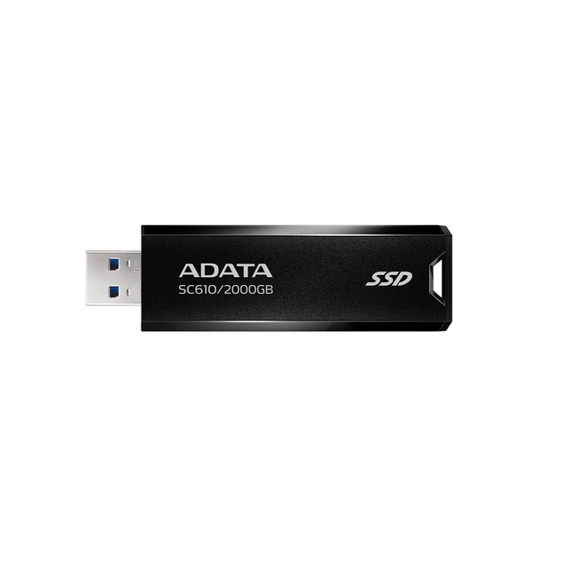 Портативний SSD ADATA SC610 2 ТБ USB 3.2 Gen 2 до 550 МБ/с чорний - Фото 3 Портативний SSD ADATA SC610 2 ТБ USB 3.2 Gen 2 до 550 МБ/с чорний - изображение 3