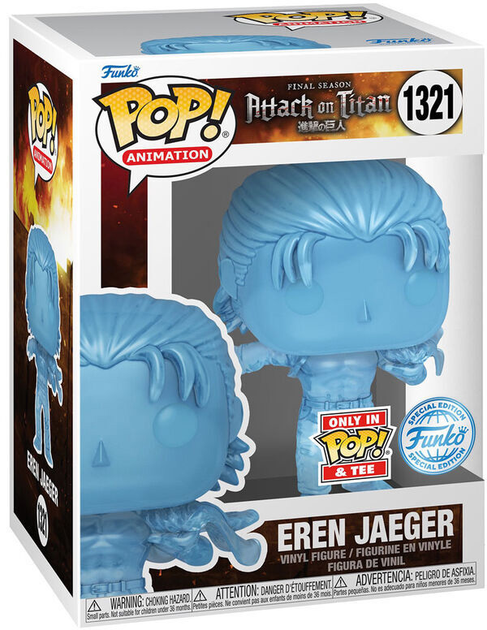 Zestaw prezentowy Funko Pop! & Tee Attack on Titan Eren Exclusive Figurka 9 cm + Koszulka Rozmiar XL (889698691048) - obraz 3