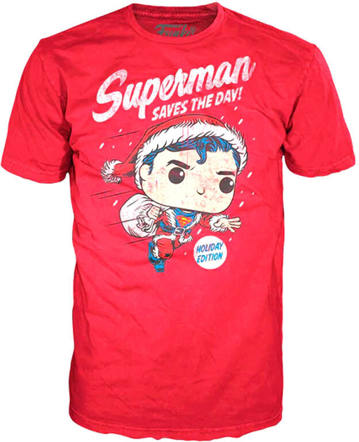Zestaw prezentowy Funko Pop! & Tee Back DC Comics Superman Exclusive Flocked Figurka 9 cm + Koszulka Rozmiar S (889698506458) - obraz 4