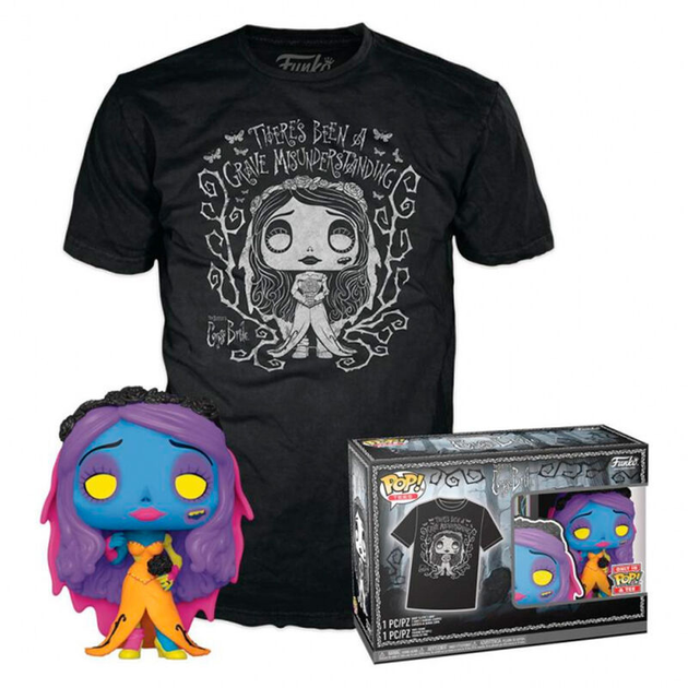 Zestaw prezentowy Funko Pop! & Tee Disney The Corpse Bride Emily Figurka 9 cm + Koszulka Rozmiar M (889698726993) - obraz 1