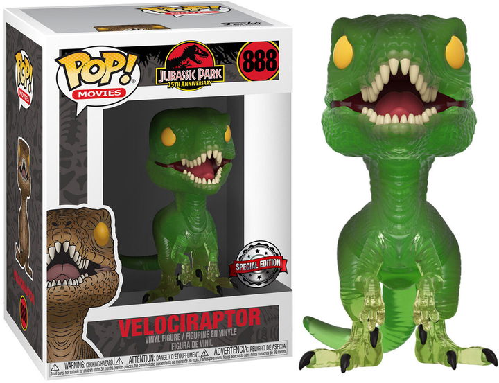 Zestaw prezentowy Funko Pop! & Tee Jurassic Park Velociraptor Exclusive Figurka 9 cm + Koszulka Rozmiar S (889698476287) - obraz 2