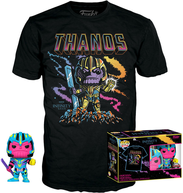 Подарунковий набір Funko Pop! & Tee Marvel Infinity Saga Thanos Exclusive Фігурка 9 см + Футболка Розмір S (889698636001) - зображення 2