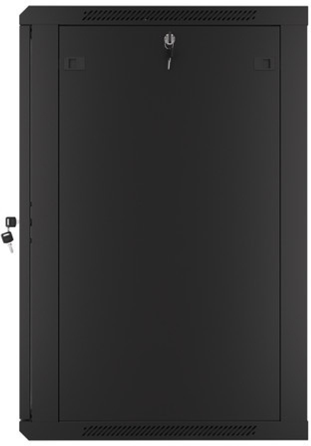 Серверна підвісна шафа Lanberg 19" 18U 600x600 Black (WF01-6618-10B) - зображення 5