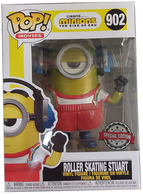 Подарунковий набір Funko Pop! & Tee Minions Roller Skating Stuart Metallic Exclusive Фігурка + Футболка Розмір S (889698484299) - зображення 2