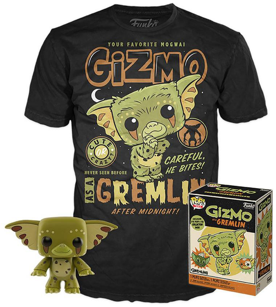 Zestaw prezentowy Funko Pop! & Tee Gremlins Gizmo Exclusive Figurka 9 cm + Koszulka Rozmiar S (889698424318) - obraz 1