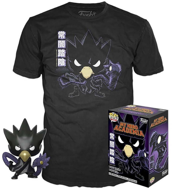 Подарунковий набір Funko Pop! & Tee My Hero Academia Tokoyami Exclusive Фігурка + Футболка Розмір S (889698442923) - зображення 1