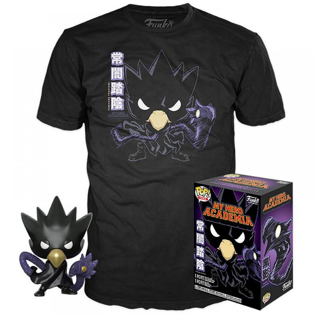 Подарунковий набір Funko Pop! & Tee My Hero Academia Tokoyami Exclusive Фігурка + Футболка Розмір M (889698442930) - зображення 1