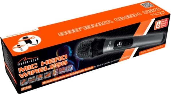 Мікрофон Media-Tech MIC HERO Wireless for karaoke systems + USB-C receiver (MT398) - зображення 6