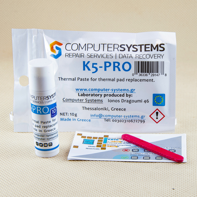 Термопрокладка жидкая K5-PRO Греция 5.3W 10г термоинтерфейс термогель терможвачка - изображение 2