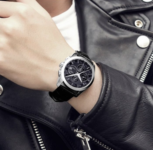 Мужские часы Carnival Genius Black Silver New - изображение 7