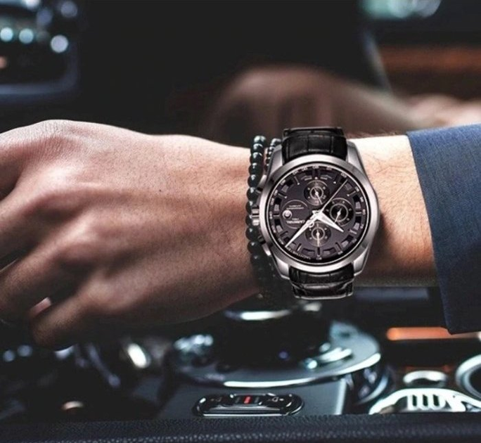 Мужские часы Carnival Genius Black Silver New - изображение 10