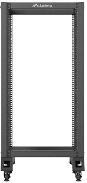 Stojak serwerowy Lanberg Open Rack 19" 22U 600x800 Black (OR01-6822-B) - obraz 4