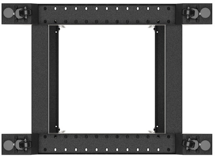Stojak serwerowy Lanberg Open Rack 19" 22U 600x800 Black (OR01-6822-B) - obraz 6