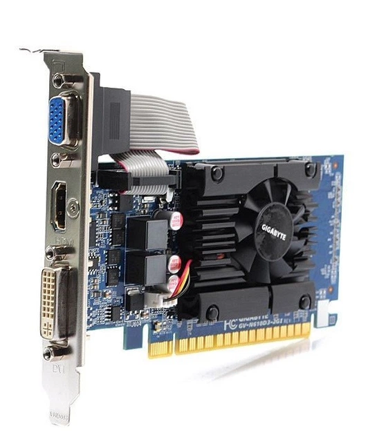 Placa De Vídeo Geforce Gt 610 2gb 64bits Vga Hdmi Dvi | Brasil Placa De Vídeo Geforce Gt 610 2gb 64bits Vga Hdmi Dvi | Brasil