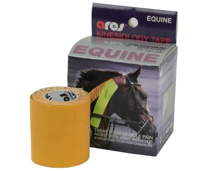 Кинезио тейп для животных Ares Equine ветеринарный 5см х 5м неоновый оранжевый - изображение 1