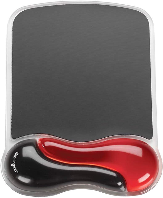 Podkładka pod nadgarstek Kensington Duo Gel Mouse Pad with Integrated Wrist Support Red/Black (636638006246) - obraz 1