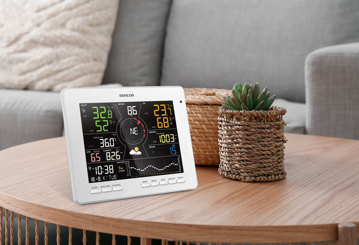 Метеостанция Sencor SWS16600WiFi белый - изображение 7