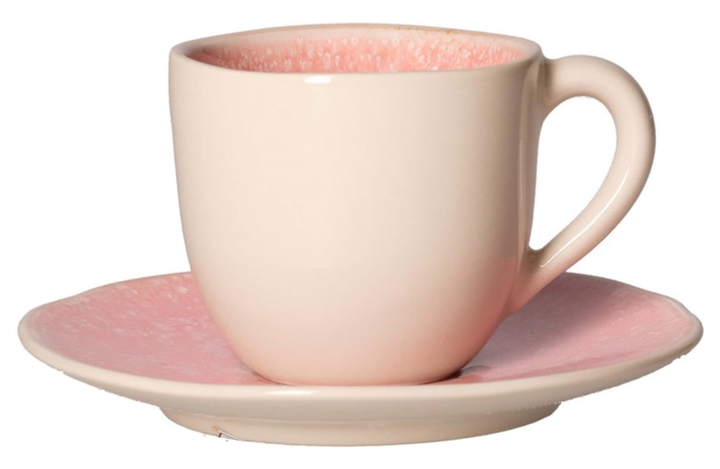 Zestaw filiżanek do espresso Rose&Tulipani Concerto Fuse Rosa ze spodkami 90 ml 6 szt (8018594612242) - obraz 3