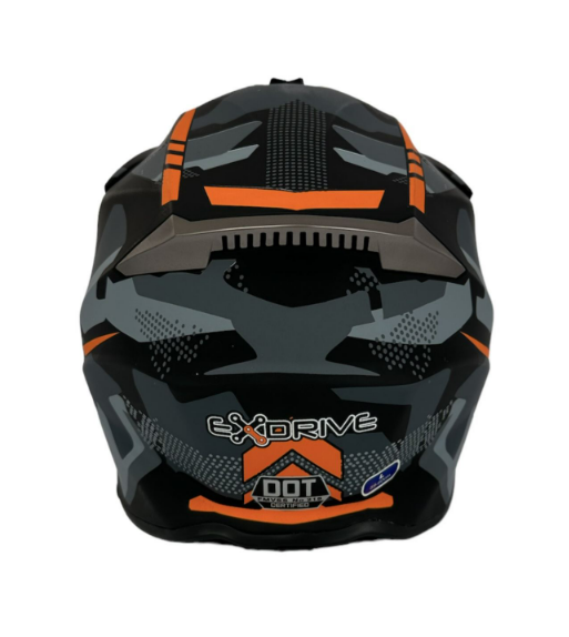 Шлем кроссовий EX-806 MX Orange black размер L - изображение 3