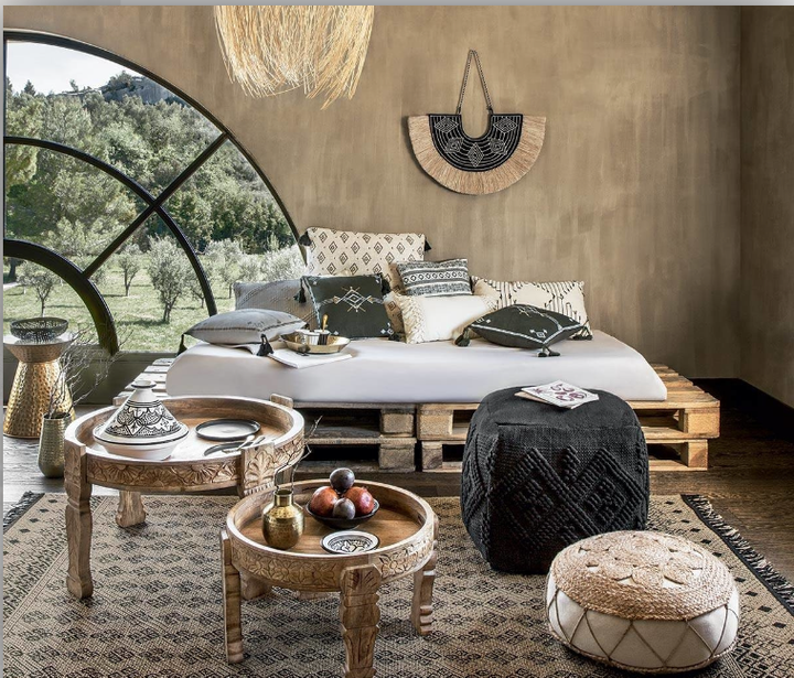 Пуф Atmosphera Sol Кругла 43 x 18 см (3560237545745) - зображення 4