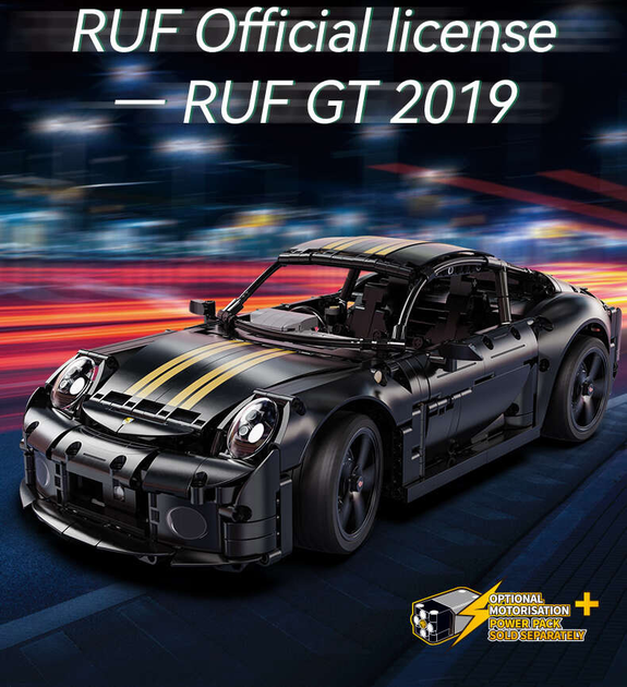 Конструктор CaDa C63006W RUF GT 35 см спортивний автомобіль 1:10 1655 шт (6948061929301) - зображення 10