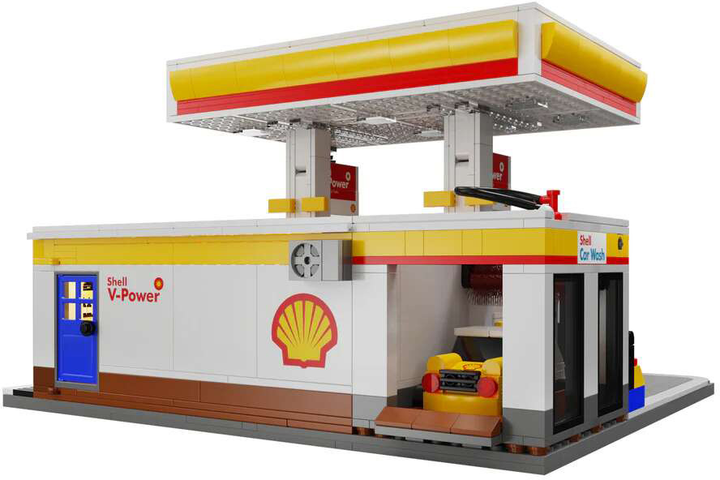 Klocki konstrukcyjne CaDa C66026W Stacja paliw Shell 1309 szt (6948061929790) - obraz 7