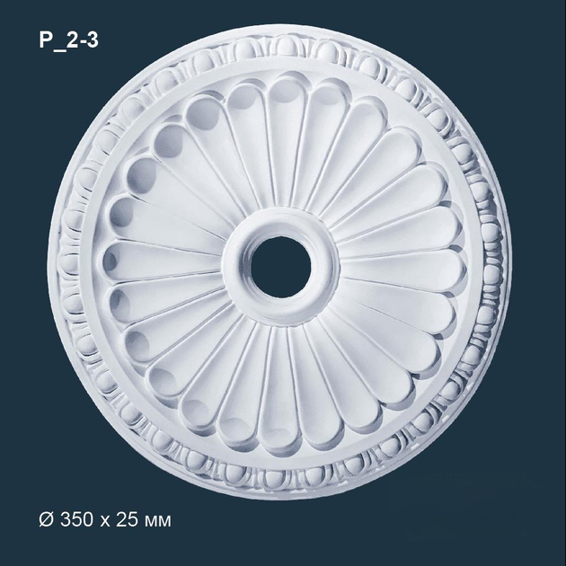 Розетка потолочная из гипса MATISS Р_2-3 декор для интерьера – фото ...