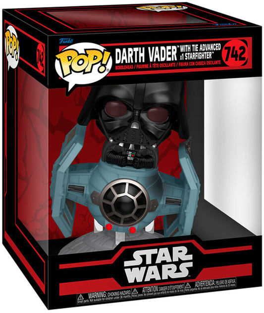 Фігурка Funko Pop! Rides Deluxe Star Wars Darth Vader with Tie Advanced Starfighter 9 см (889698807692) - зображення 1