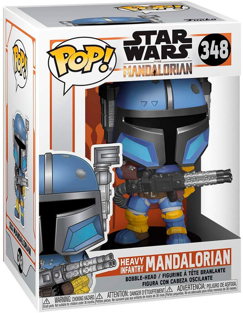 Фігурка Funko Pop! Star Wars Mandalorian Heavy Infantry Mandalorian 9 см (889698455404) - зображення 1