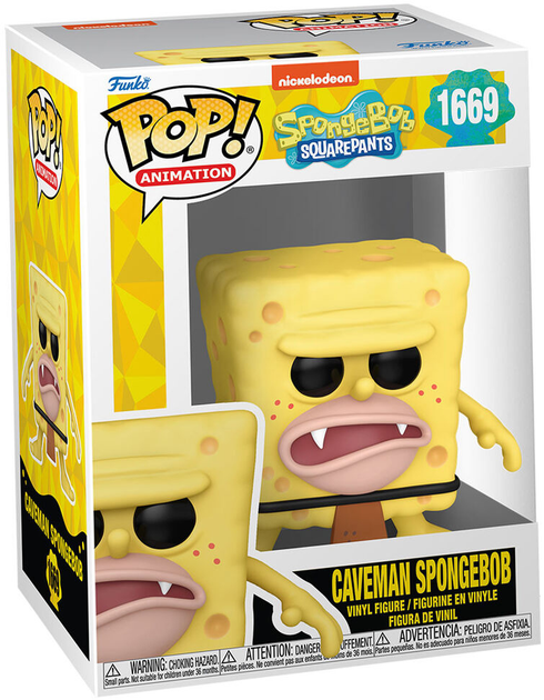 Figurka Funko Pop! Sponge Bob Caveman Spongebob 9 cm (889698757379) - obraz 1