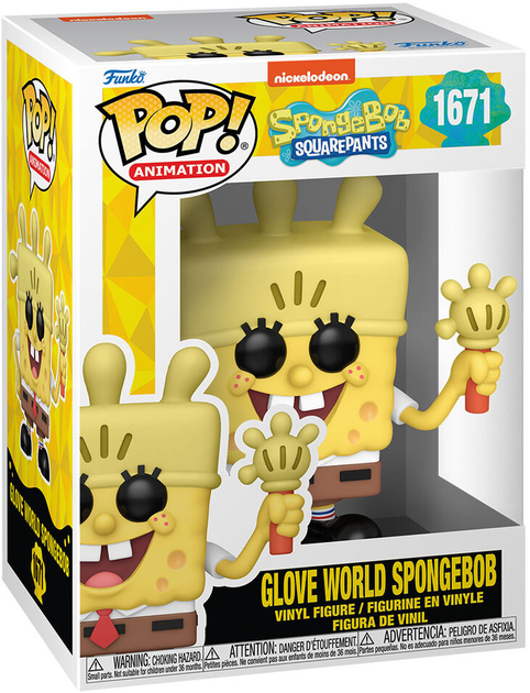 Figurka Funko Pop! Sponge Bob Glove World Spongebob 9 cm (889698757348) - obraz 1