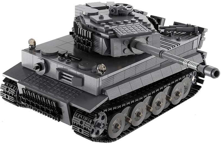 Klocki konstrukcyjne CaDa C61071W Tiger Tank zdalnie sterowany 1:35 925 szt (6948061925907) - obraz 7