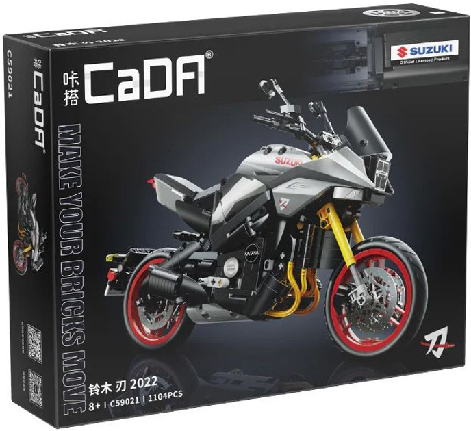 Klocki konstrukcyjne CaDa C59021W Motocykl Suzuki Katana 1:6 1104 szt (6948061929417) - obraz 1