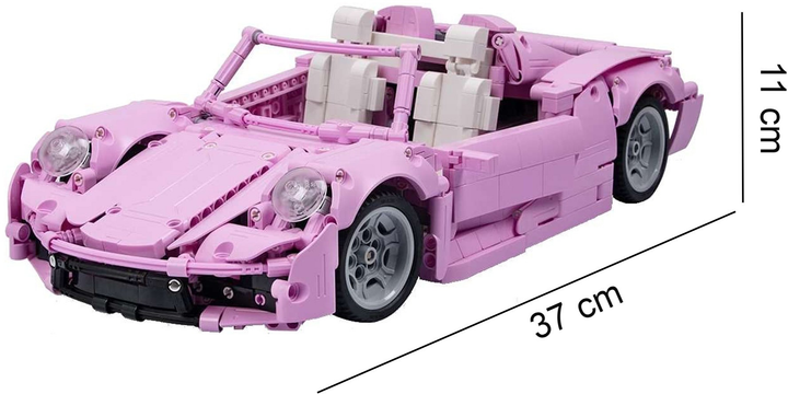 Конструктор CaDa C61029W Кабріолет Pink Holiday 37 см 1181 елемент (6948061925945) - зображення 6