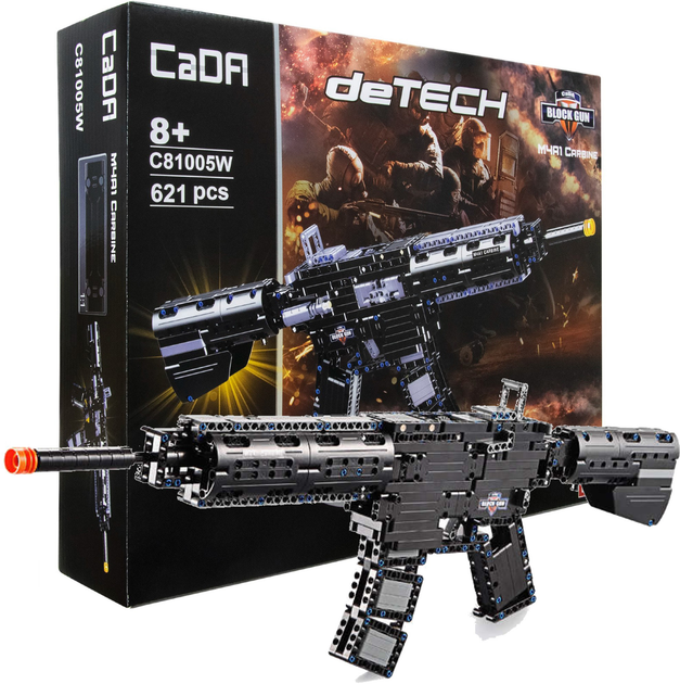 Klocki konstrukcyjne CaDa C81005W Carbine M4A1 621 szt (6948061924672) - obraz 2