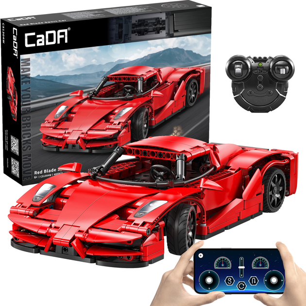 Конструктор CaDa C51304W Red Blade Sport Car 32 см на дистанційному управлінні 405 елементів (6948061929868) - зображення 1