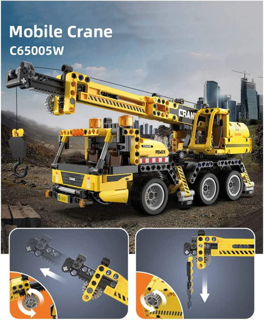 Klocki konstrukcyjne CaDa C65005W Mobile Crane 37 cm 658 szt (6948061927598) - obraz 8