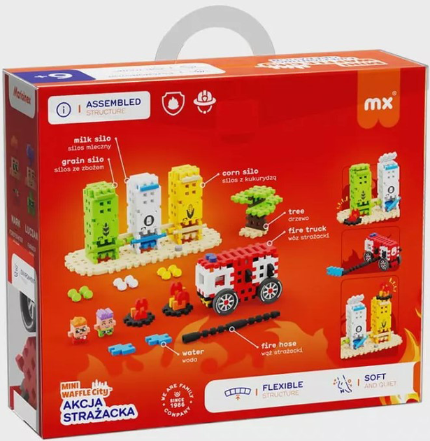 Конструктор Marioinex Mini Waffle Fireman's Action 148 елементів (5903033906286) - зображення 4