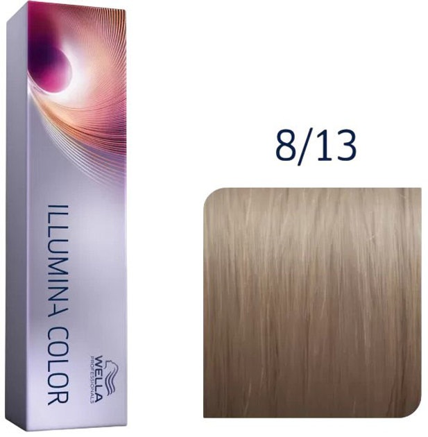 Farba do włosów Wella Professionals Illumina Color 8/13 Jasny Blond popielato-złota trwała 60 ml (8005610543802) - obraz 1