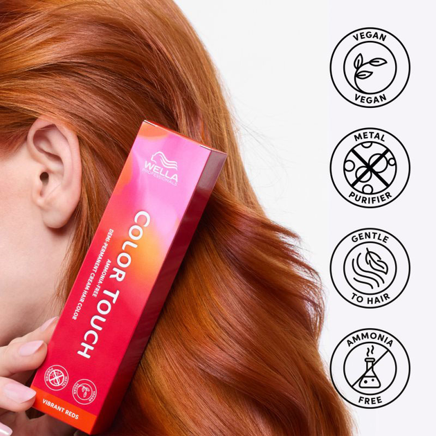 Фарба для волосся Wella Professionals Color Touch Vibrant Reds 6/4 Темний блонд без аміаку 60 мл (8005610527314) - зображення 2