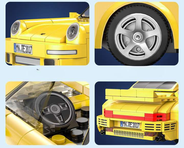 Klocki konstrukcyjne CaDa C51079W RUF CTR 2017 Yellowbird zdalnie sterowany 222 szt (6948061929318) - obraz 12