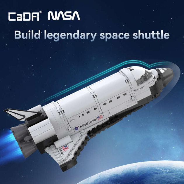 Klocki konstrukcyjne CaDa C56051W NASA Space Shuttle Discovery 475 szt (6948061929981) - obraz 10