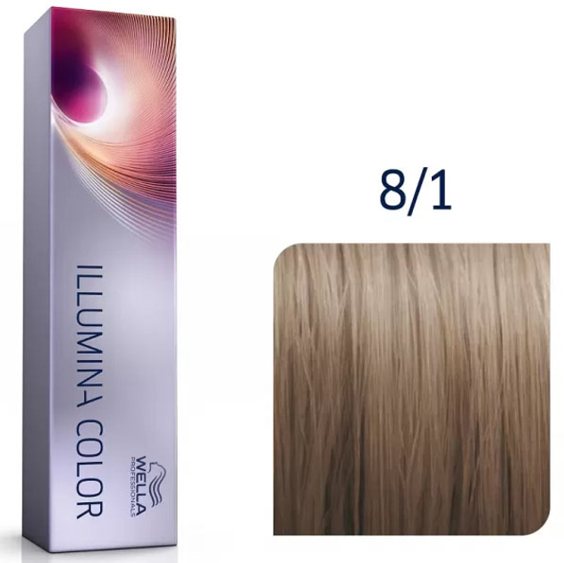 Фарба для волосся Wella Professionals Illumina Color 8/1 Світлий попелястий блонд стійка 60 мл (8005610542485) - зображення 2