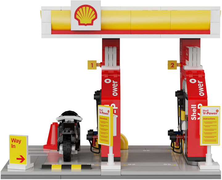 Klocki konstrukcyjne CaDa C66028W Stacja paliw Shell Retail Station 305 szt (6948061930246) - obraz 4