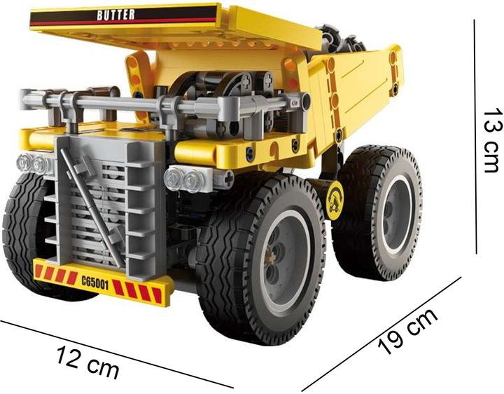 Klocki konstrukcyjne CaDa C65001W Heavy Duty Truck 372 szt (6948061927550) - obraz 3
