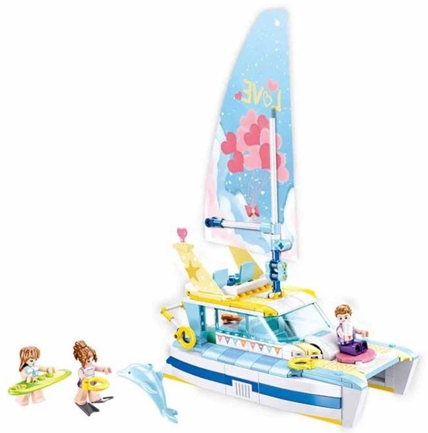 Конструктор Sluban G158030 Яхта дівочої мрії 301 елемент (5900949435657) - зображення 3