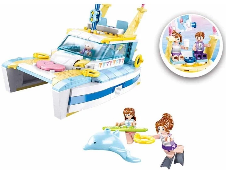 Конструктор Sluban G158030 Яхта дівочої мрії 301 елемент (5900949435657) - зображення 4