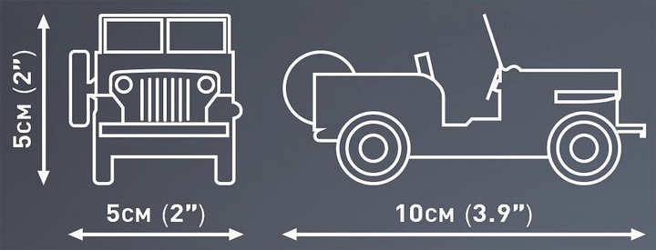 Klocki konstrukcyjne Cobi 24518 Youngtimer Jeep Willys CJ-2A 111 szt (5902251245184) - obraz 4